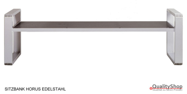 SITZBANK HORUS aus Edelstahl